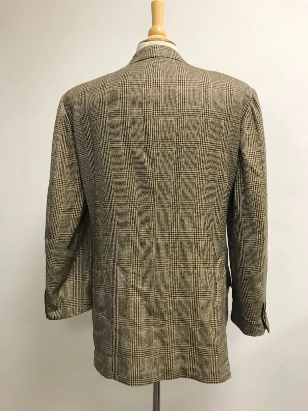 Kiton Napoli 100% cashmere  plaid blazer i50 riding jacket equestrian L vintage